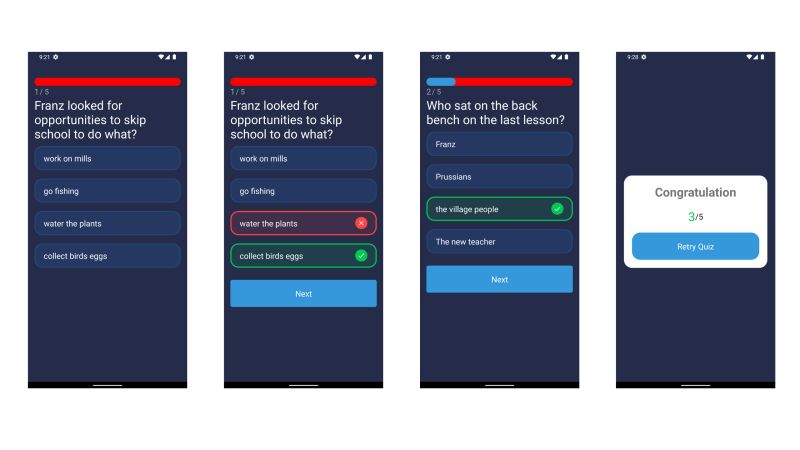 Quiz App preview