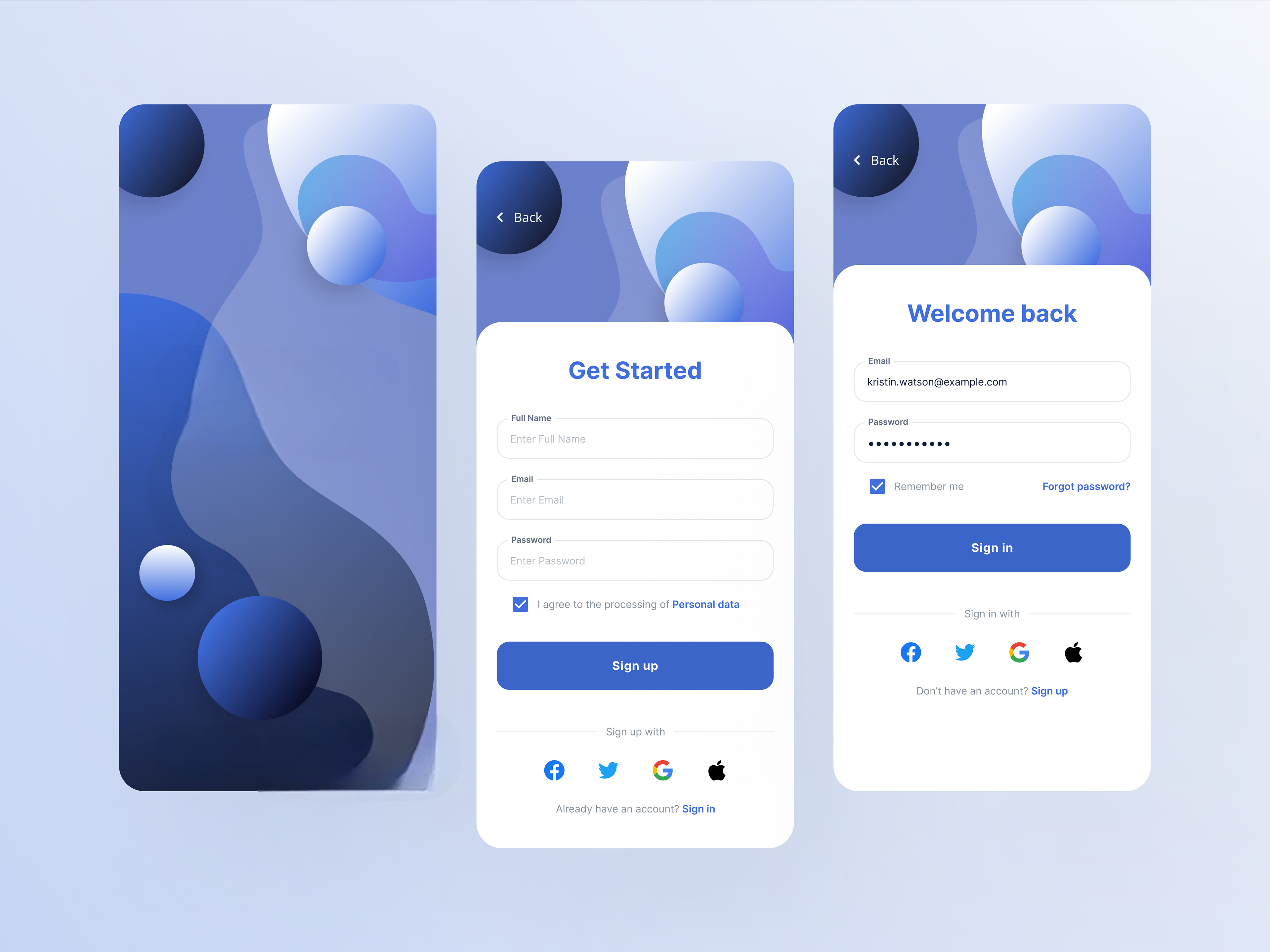 Social Login Experience preview